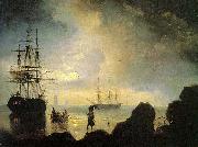 Ivan Aivazovsky Fishermen on the shore oil on canvas